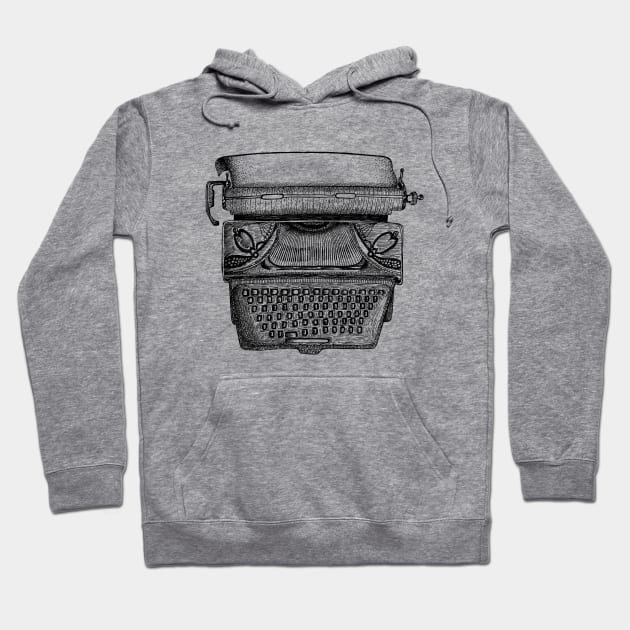 Typewriter Hoodie by StudioGrafiikka